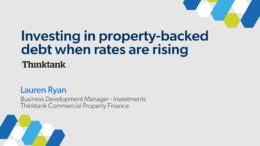 Investing in property-backed debt when rates are rising